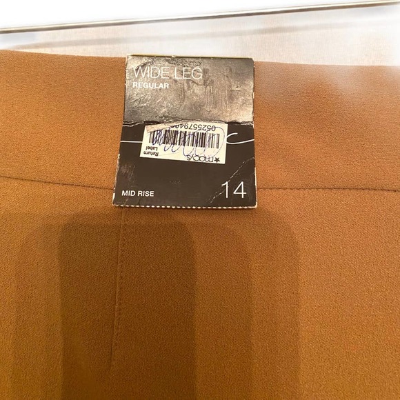 NWOT INC Grommet Mid-Rise Wide Leg Dress Pants 14 - Picture 8 of 14